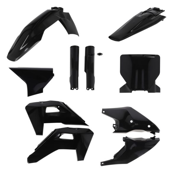 ACERBIS FULL PLASTIC KIT HUSQVARNA TC/FC 125/150/250/300/350/450 2025 - BLACK
