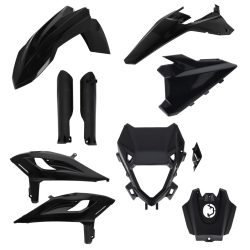   ACERBIS FULL PLASTIC KIT BETA RR X-PRO - RACE 2T + 4T 25/26 - BLACK