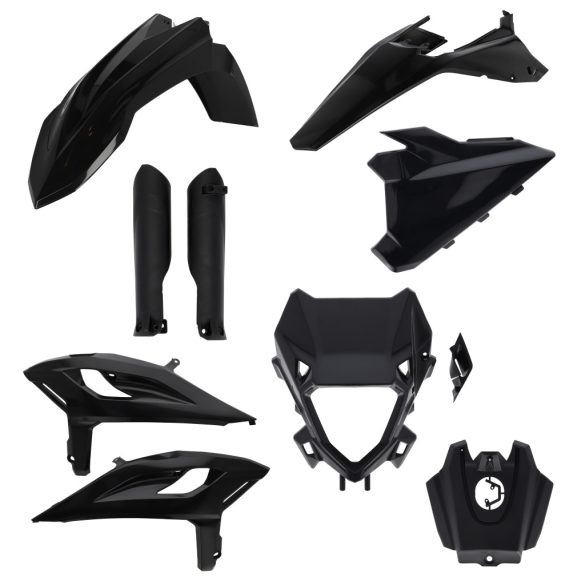 ACERBIS FULL PLASTIC KIT BETA RR X-PRO - RACE 2T + 4T 25/26 - BLACK