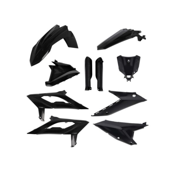 ACERBIS FULL PLASTIC KIT BETA RX 24/27 - BLACK