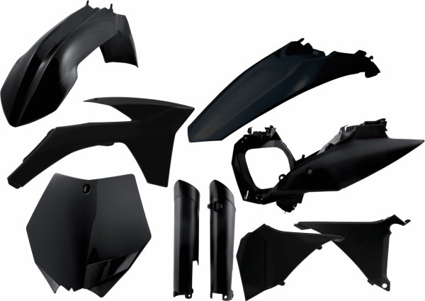 cerbis teljes idomszett - KTM SX-F 2011-2012 + SX 2012 - fekete