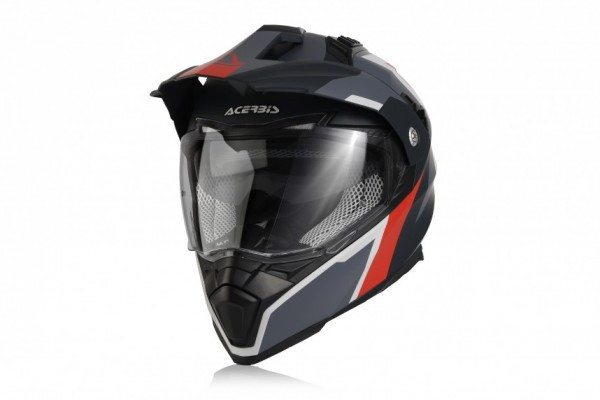 Acerbis zárt bukósisak - Flip FS-606 – szürke/piros