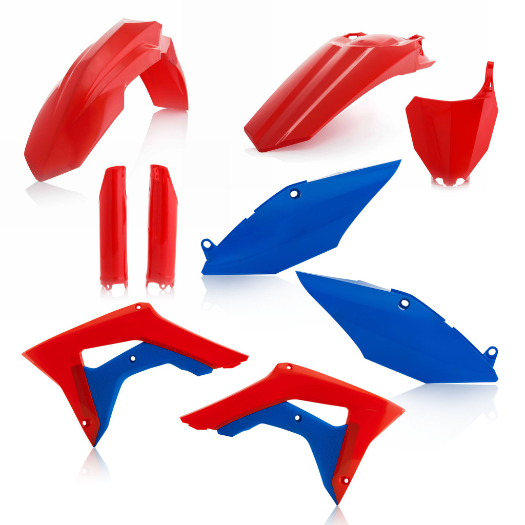 Acerbis teljes idomszett - HONDA CRF 450 R 2017-2018 + CRF 250 R 2018 - piros/kék