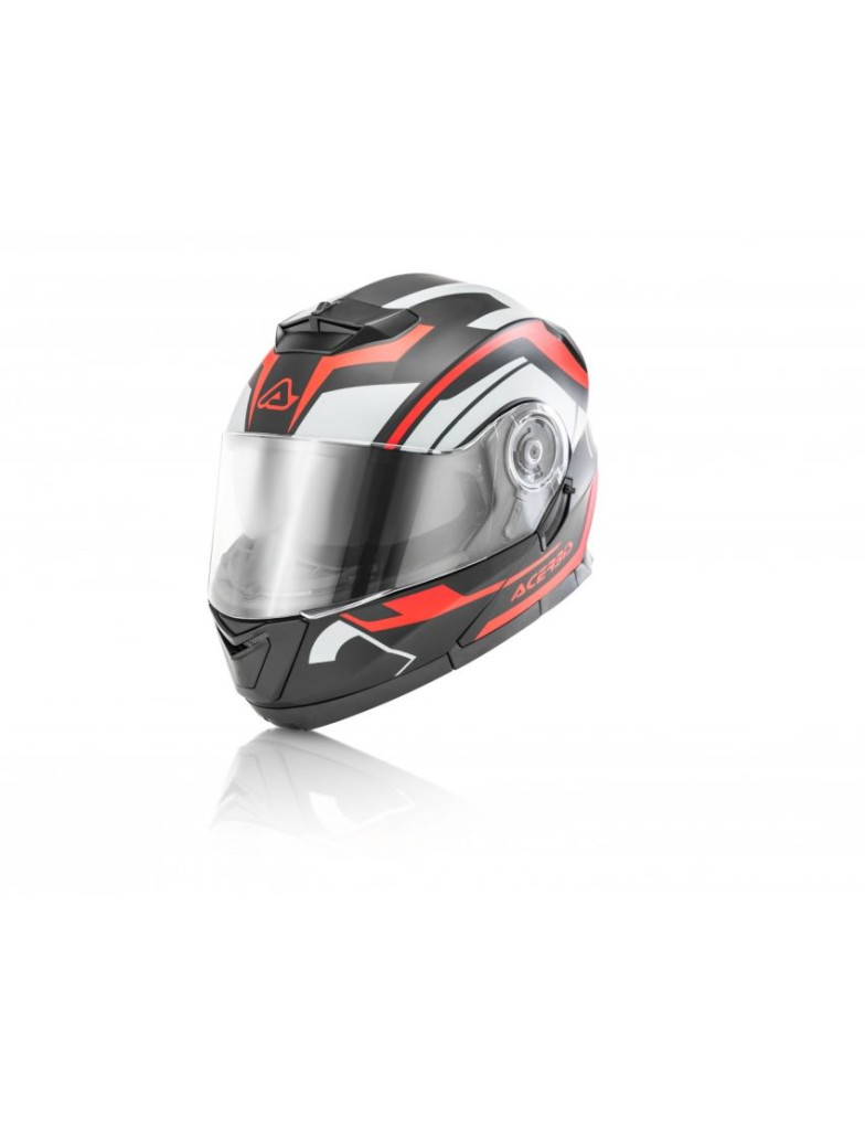 ACERBIS ROAD HELMET SEREL FLIP UP - BLACK/RED - S