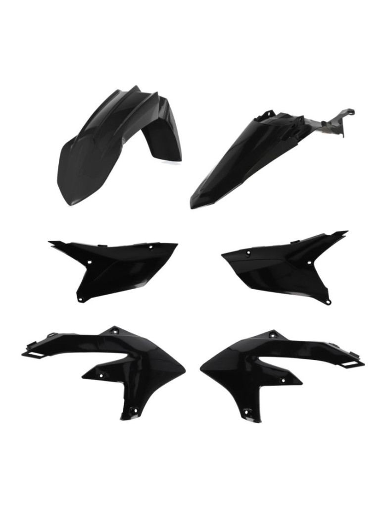 ACERBIS PLASTIC KIT YAMAHA WRF 450 24/26 + WRF 250 25/26 - BLACK